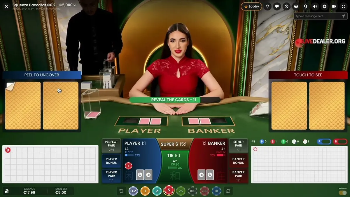 Live Casino overview banner