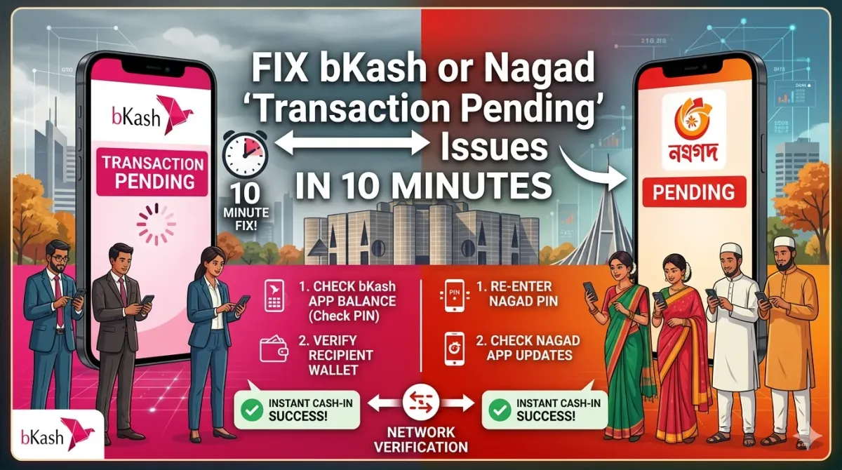 Troubleshooting pending mobile wallet transactions and payment reconciliation