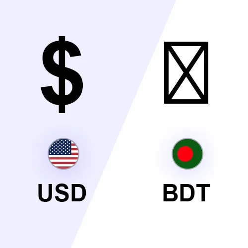 Bangladeshi Taka (BDT) and US Dollar currency exchange banknotes and rate tracking