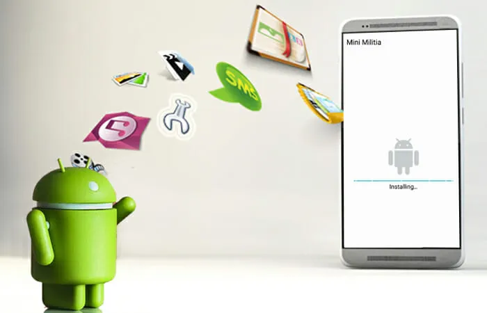 EK333 Android APK download and mobile installation setup screen
