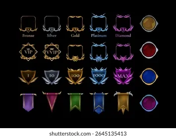VIP loyalty tier ranking badges from Bronze to Diamond unlocking custom rewards
